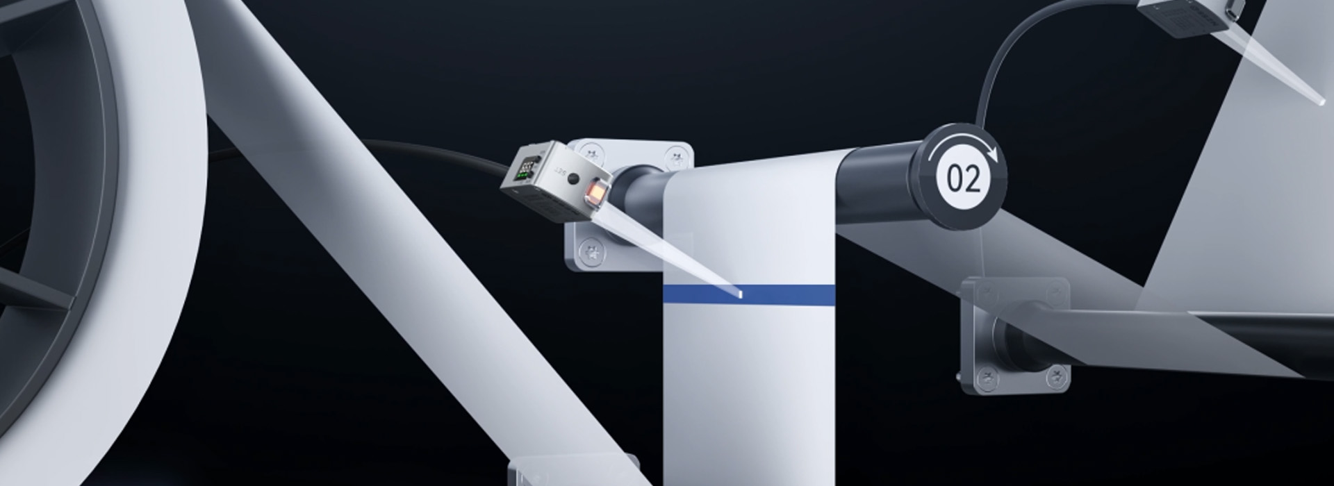 判断锂卷绕机标签有无