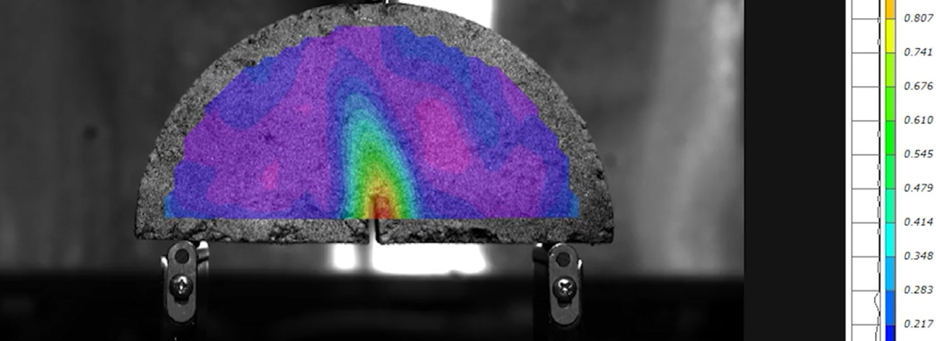观测沥青材料开裂DIC实验