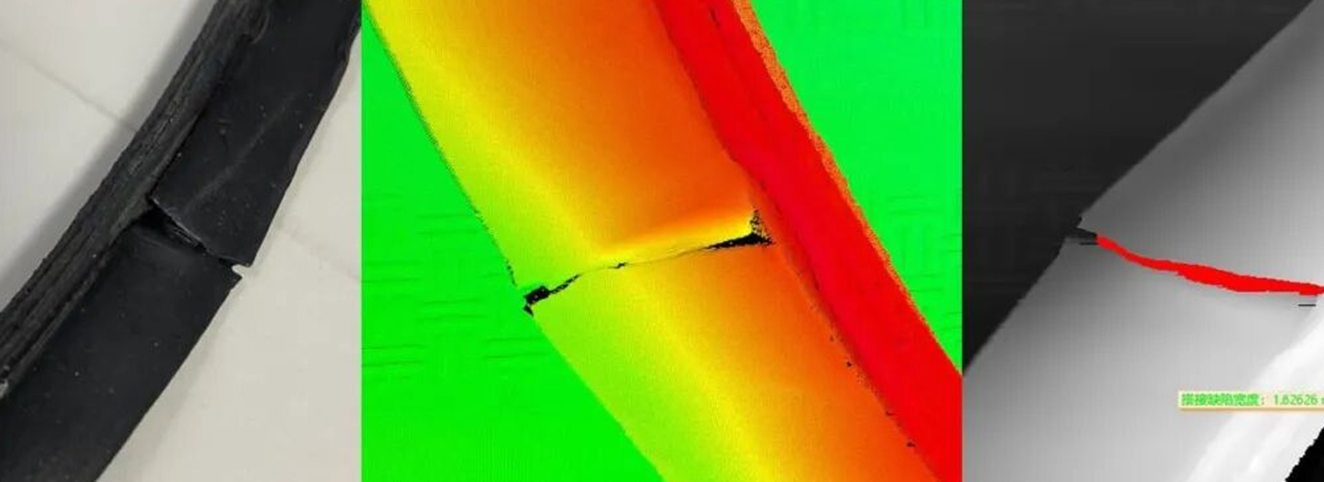 三角胶胎圈接头检测