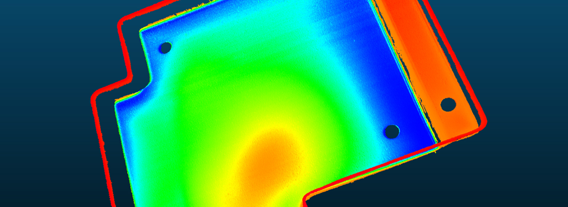 手机屏蔽罩的平面度检测