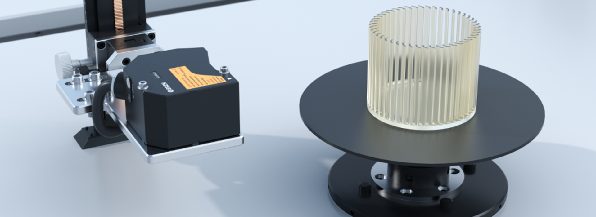 测量塑料叶片高度差