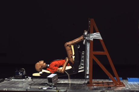 汽车座椅碰撞安全性测试观测